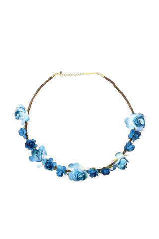 Flower Headpiece in Blue