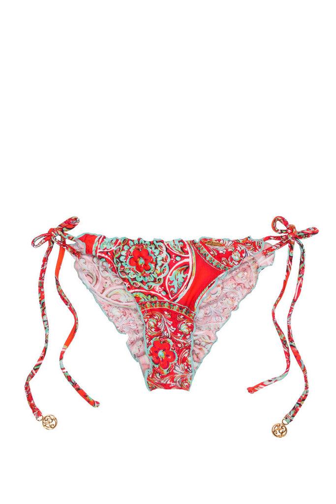 Multicolor Red Paisley|